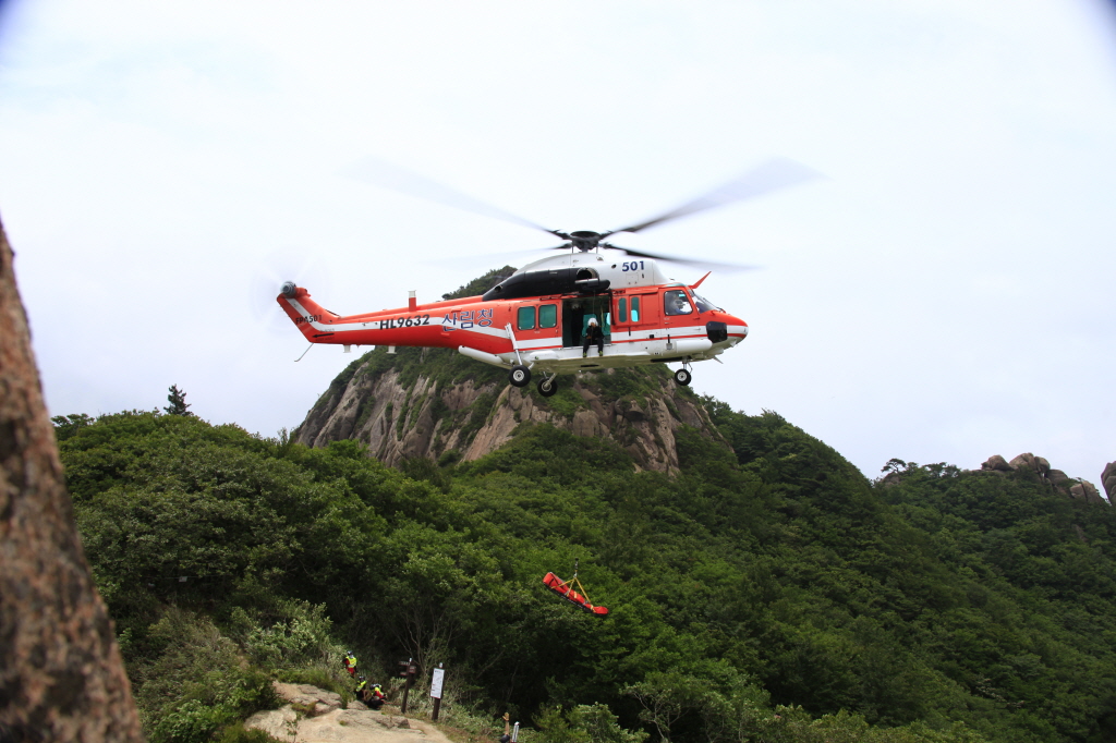 수리온(KUH-1FS)헬기 항공구조훈련 사진 