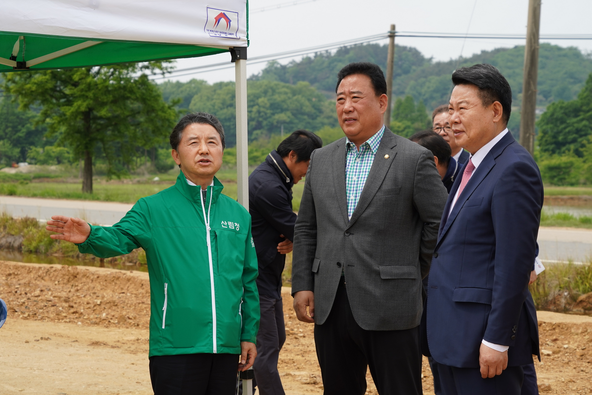 남성현 산림청장, 당진시 산불피해지 현장 점검 