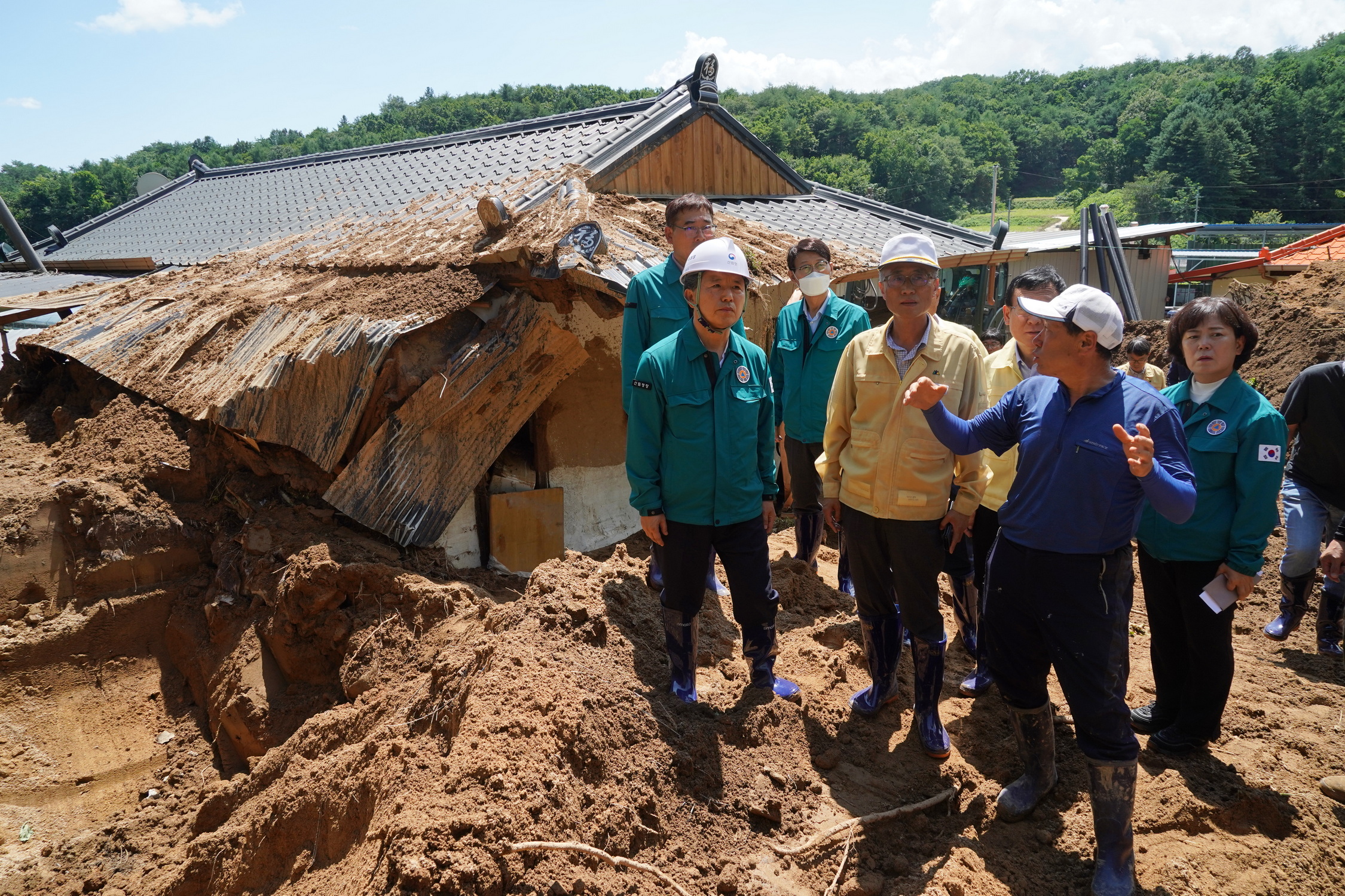 남성현 산림청장, 경북 영주지역 산사태 피해지역 찾아 피해현황 및 복구 대책 논의 