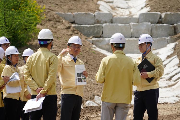 박은식 산림청장, 함양군 산사태 복구현장 점검