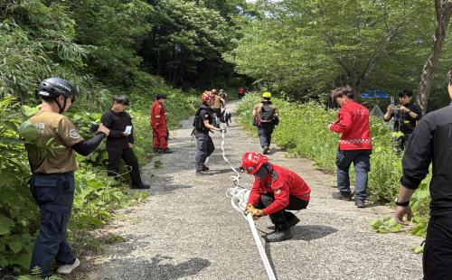 영덕국유림관리소, 공중진화대·산불재난특수진화대 합동훈련 실시