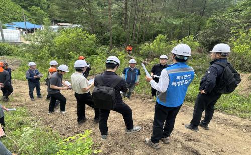 울진국유림관리소-고용노동부 숲가꾸기 사업장 합동점검 실시