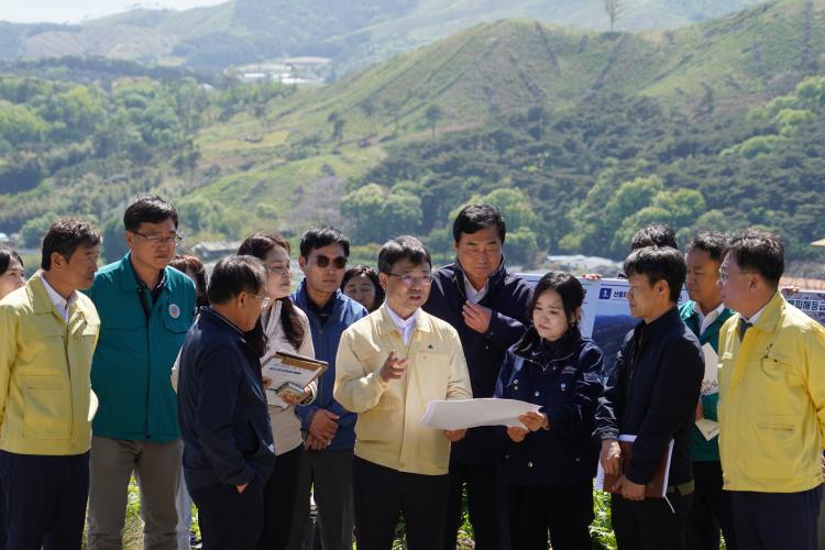 박은식 산림청장, “대형산불 피해지 조림복원 현장점검”