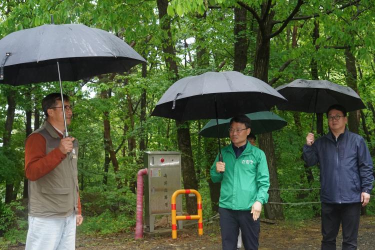 박은식 산림청장, 연휴 맞아 산림휴양시설 안전 점검