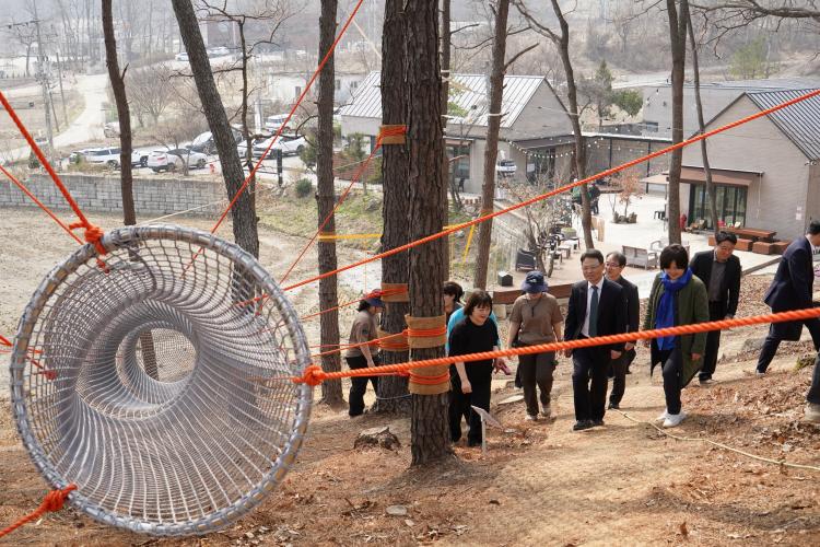 박은식 산림청장, 산림복지 민간시장 활성화 방안 모색 위해 현장 방문